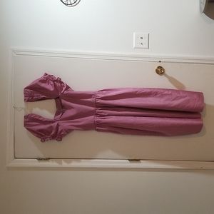 Vintage 80s pink purple dress